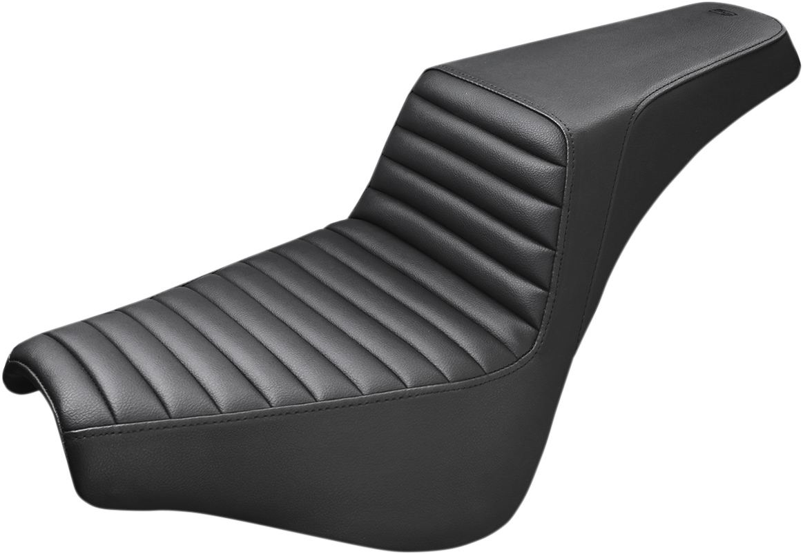 SADDLEMEN Step-Up Seat - Front Tuck-n-Roll - Black 818-30-171