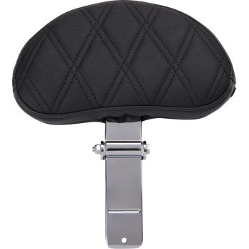 DRAG SPECIALTIES Rear Solo Seat - Wide - Double Diamond - Black Stitch - FLH/FLT '97-'23 0801-1957