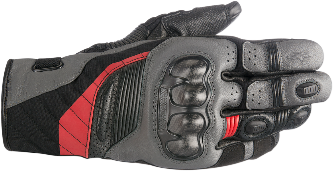 ALPINESTARS Belize Drystar® Gloves - Black/Anthracite/Red - Small 3526718-1036-S