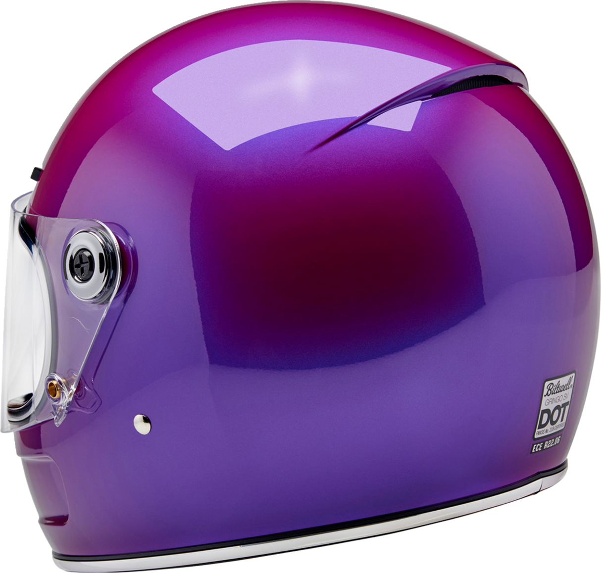 BILTWELL Gringo SV Helmet - Metallic Grape - Large 1006-339-504