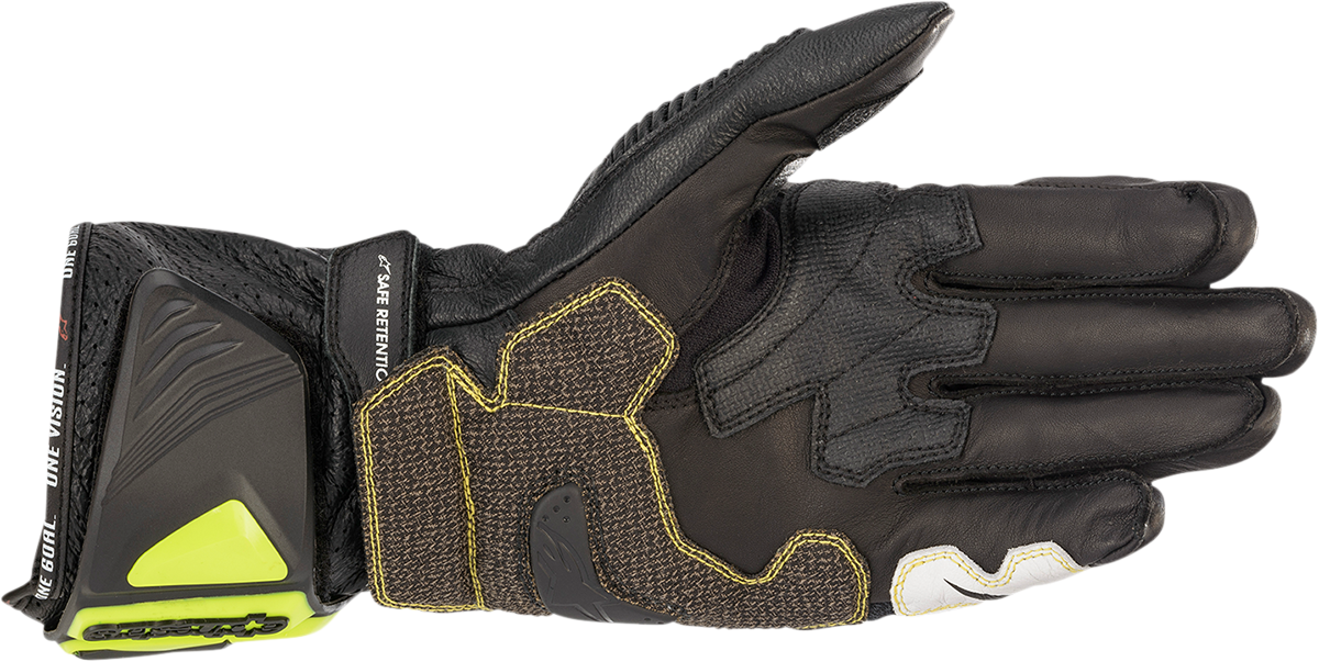 ALPINESTARS GP Tech v2 Gloves - Black/Fluo Yellow/White/Fluo Red - Small 3556622-1503-S