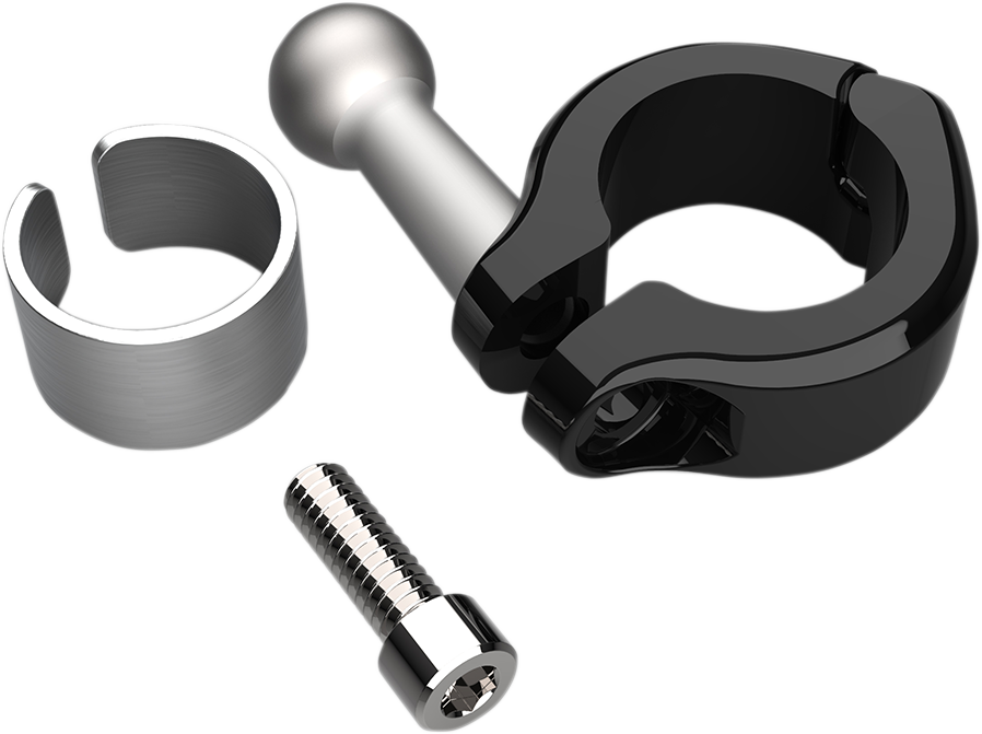 CIRO Ball Mount - Aluminum Clamp - 7/8" - 1" Handlebars - Black 50129