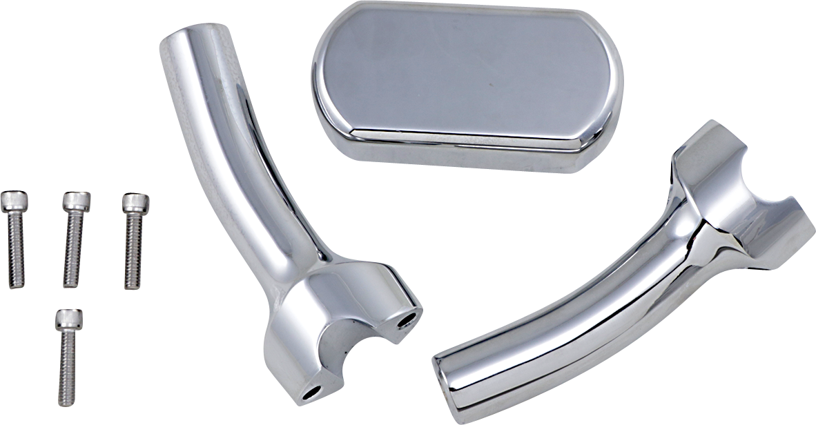 LA CHOPPERS Risers - Solid Top - 5-1/2" - Chrome LA-7442-05