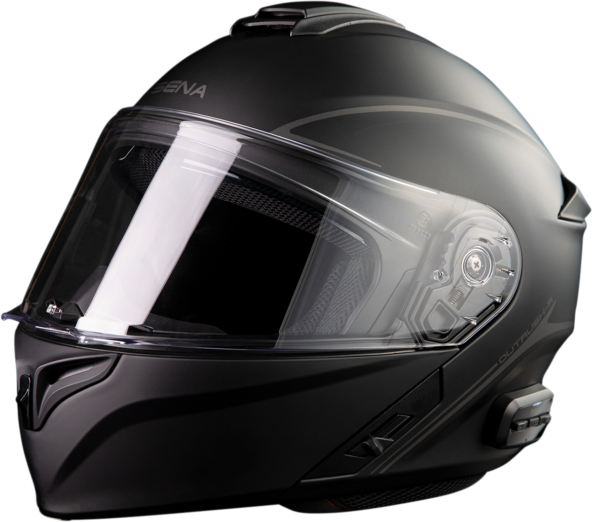 SENA Outrush R Helmet - Black - Medium OUTRUSHR-MB00M3