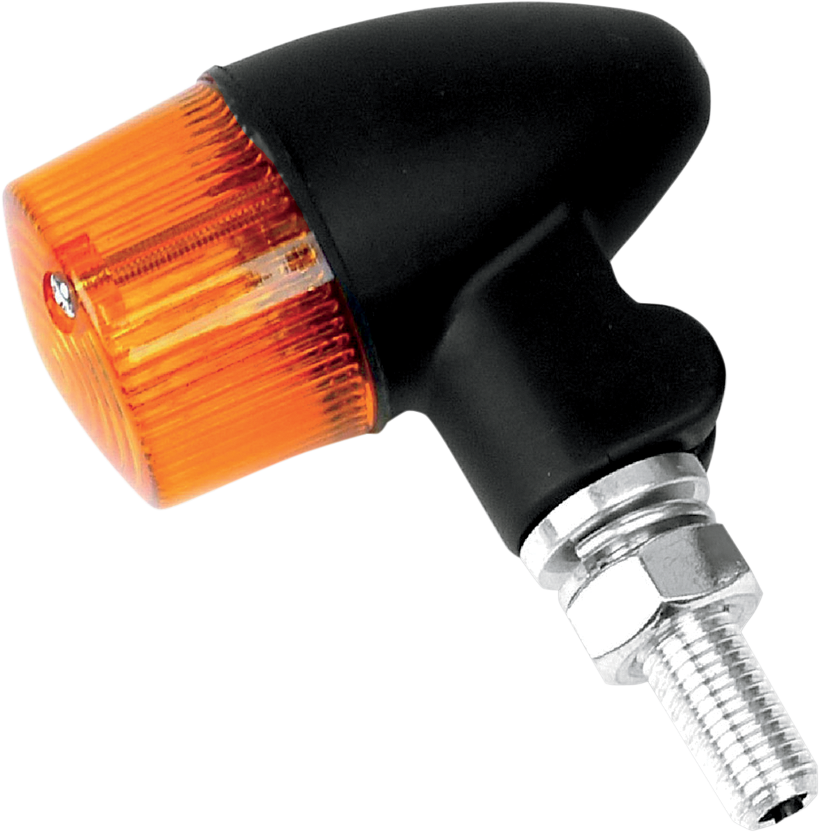 K&S TECHNOLOGIES Marker Light - Single Filament - Black/Amber - Style 2 25-8330BK