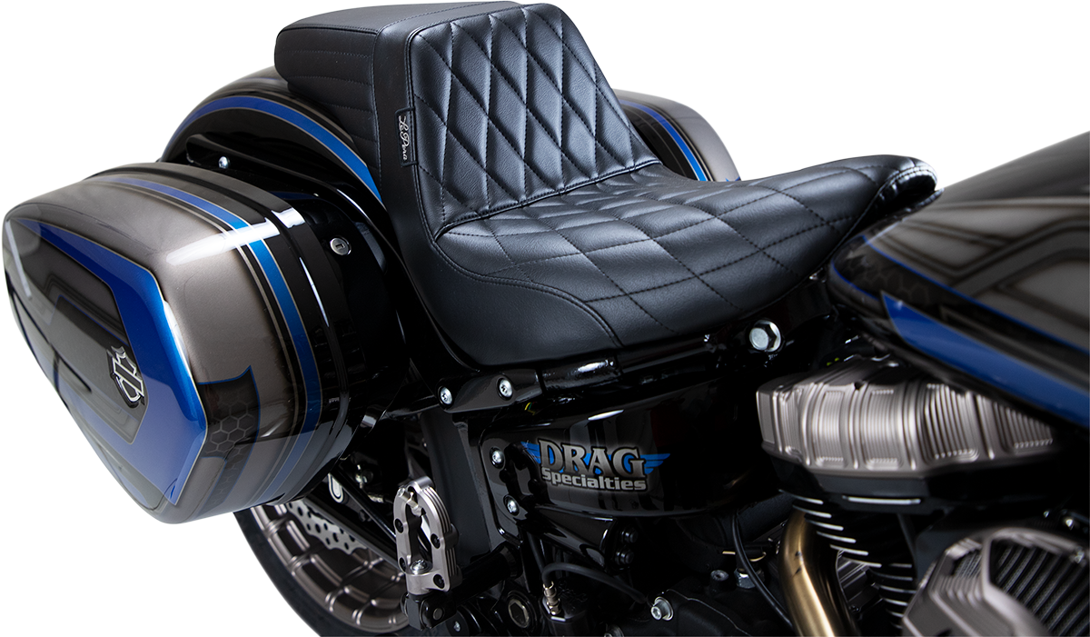 LE PERA Kickflip Seat - Diamond - Black - Softail '18-'21 LYR-590DM