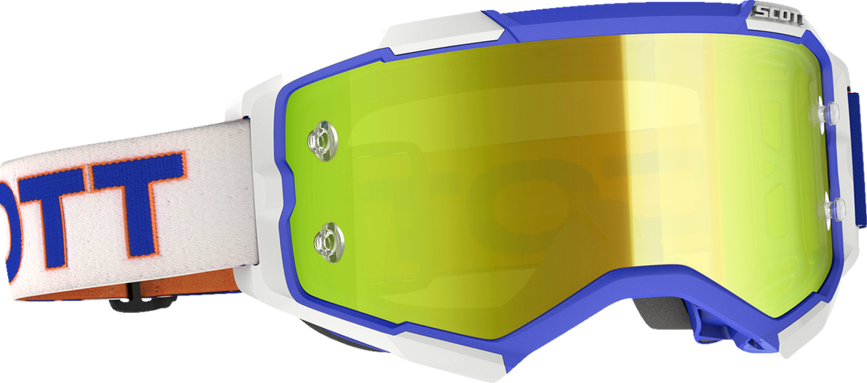 SCOTT Fury Goggles - Retro White/Blue - Yellow Works 272828-1029289