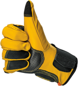 BILTWELL Borrego Gloves - Gold/Black - Large 1506-0701-304