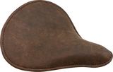 DRAG SPECIALTIES Seat - Spring Solo - Low-Profile - Large - Distressed Brown Leather/Perimeter Stitch 0806-0056