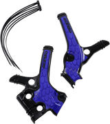 ACERBIS X-Grip Frame Guards - Black/Blue 2736381004