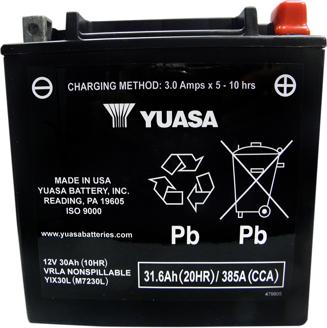 YUASA AGM Battery - YIX30L-BS 1.4 L YUAM6230X