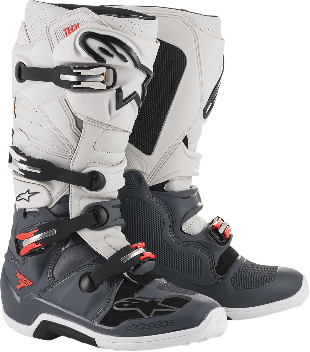 ALPINESTARS Tech 7 Boots - Gray/White - US 12 201201493012