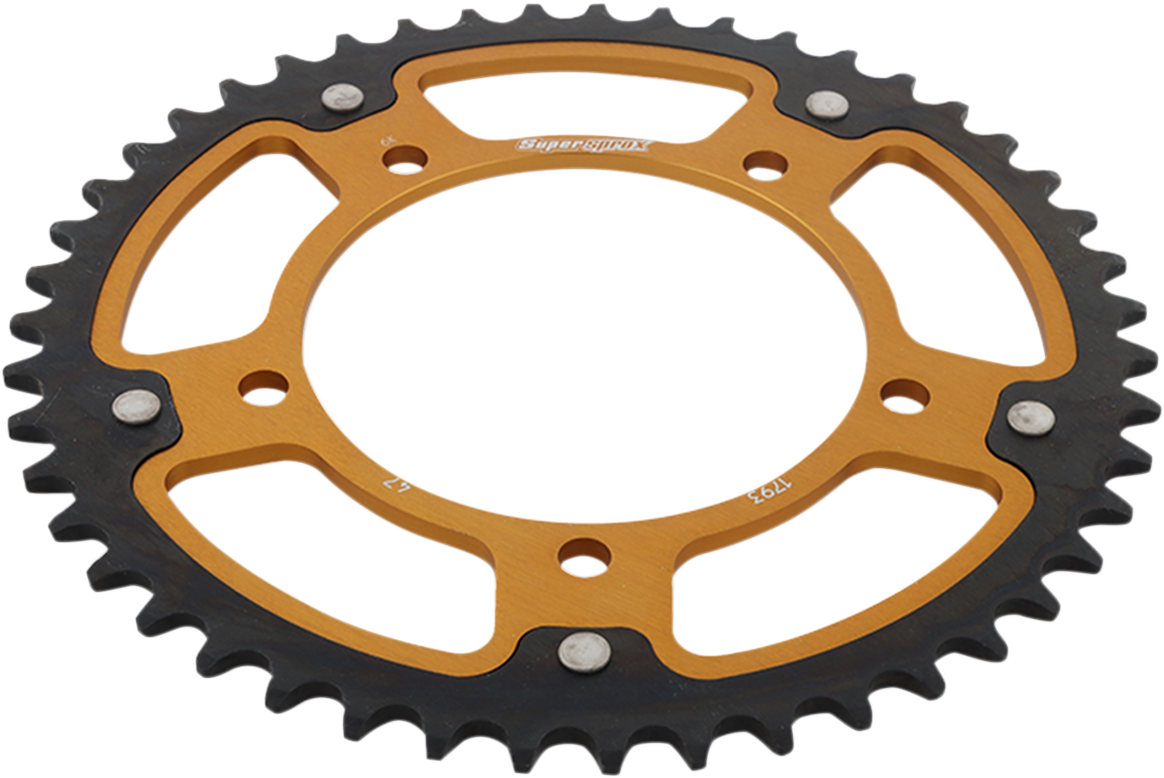 SUPERSPROX Stealth Rear Sprocket - 47 Tooth - Gold - Suzuki/Triumph RST-1793-47-GLD