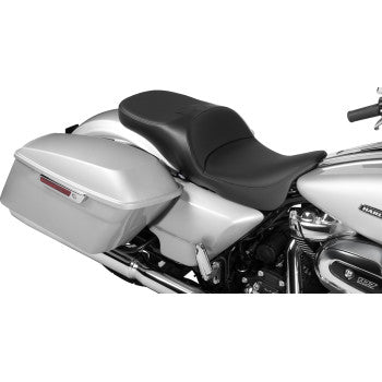 DRAG SPECIALTIES SEATS Extended Reach Freedom Seat - Solar Leather - Smooth Vinyl - FLT/FLH '09-'24 0801-1983