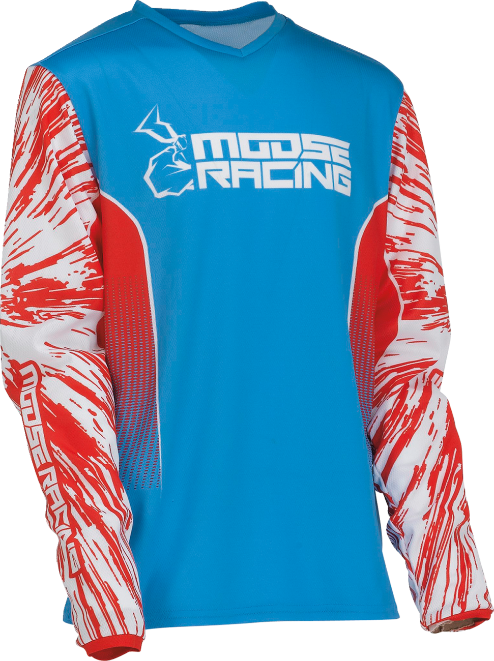 MOOSE RACING Youth Agroid Jersey - Red/White/Blue - Large 2912-2264