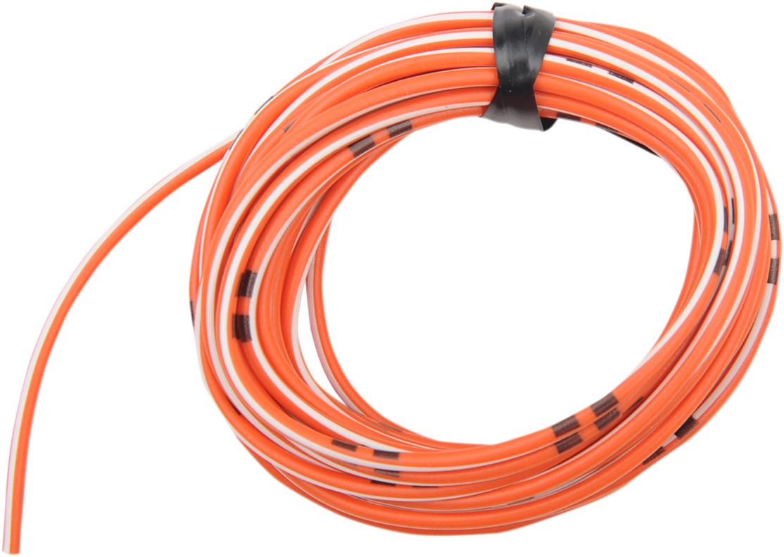 SHINDY 14A Wire - 13' - Orange/White 16-689