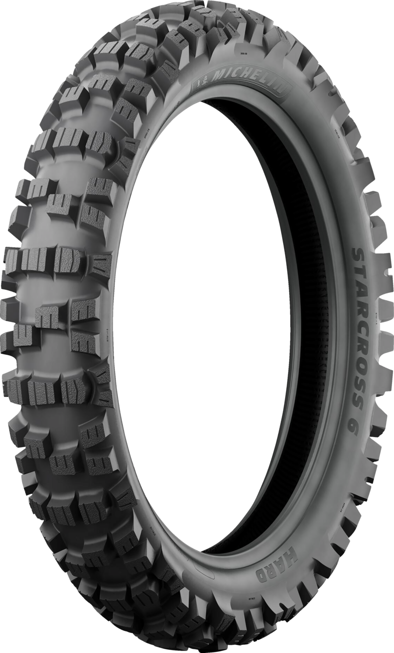 MICHELIN Tire - StarCross 6 Hard - Rear - 110/90-19 - 62M 52416