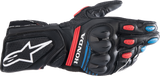 ALPINESTARS Honda SP-8 V3 Gloves - Black/Bright Red/Blue - 3XL 3558423-1317-3X