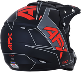 AFX FX-17 Helmet - Aced - Matte Black/Red - Medium 0110-6485