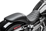 LE PERA Daytona Sport Seat - Flat Track Stitch - Black - Dyna LK-512TRKPT