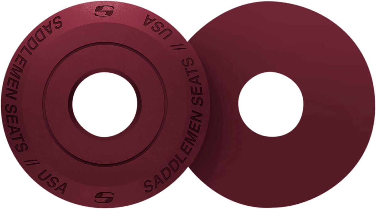 SADDLEMEN Fender Seat Washer - Burgundy 14707BY