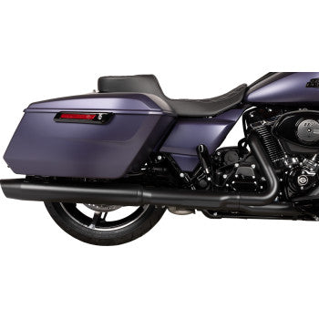 DRAG SPECIALTIES Performance Predator 2-Up Seat - Extended Reach - Vinyl - Silver Double Diamond Stitch 0801-1942
