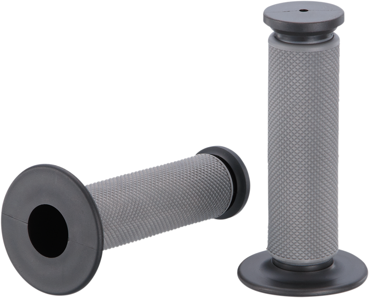 MOOSE RACING Grips - Qualifier - Diamond - Gray MG-12-XBM