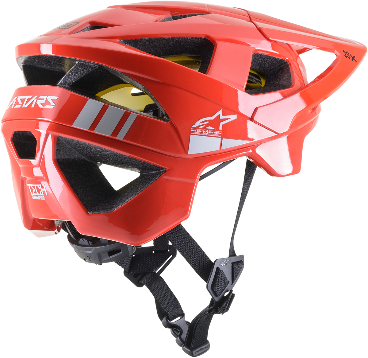 ALPINESTARS Vector Tech Helmet - Bright Red/Light Gray Glossy - MIPS® - Large 8700721-3199-LG