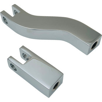 DRAG SPECIALTIES Passenger Peg Mount - Footpeg Supports - Chrome - FXD P17-0491C