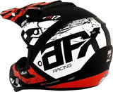 AFX FX-17Y Helmet - Attack - Matte Black/Red - Large 0111-1404