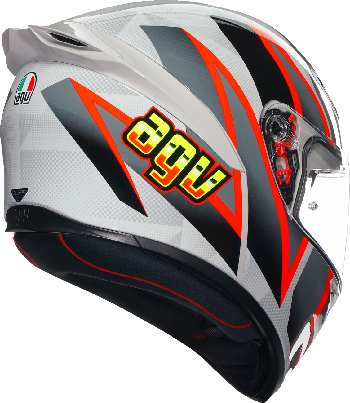 AGV K1 S Helmet - Blipper - Gray/Red - 2XL 21183940030302X