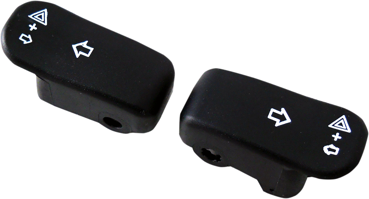 DRAG SPECIALTIES Turn Signal Switch Extension Caps - '96+ - Black 77448