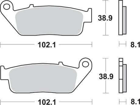 SBS HF Brake Pads 627HF