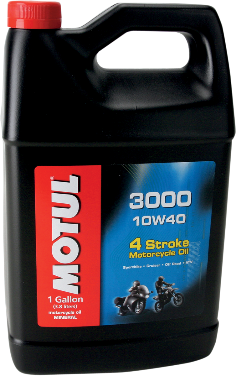 MOTUL 3000 Mineral 4T Engine Oil - 10W-40 - 1 U.S. gal. 107693