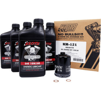 KLOTZ OIL Oil Change Kit - Indian FTR - 15W/60 KH-121