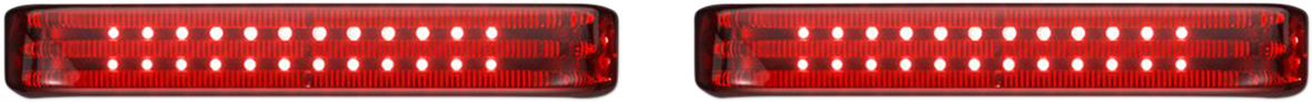 CUSTOM DYNAMICS Saddlebag LED Lights - Sequential - Chrome/Red PB-SBSEQ-HD-CR