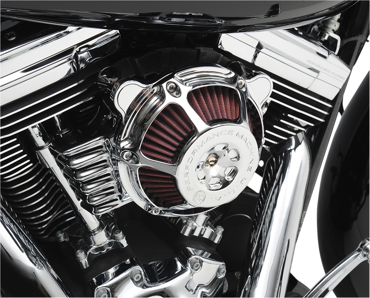 PERFORMANCE MACHINE (PM) Max HP Air Cleaner - Chrome 0206-2081-CH