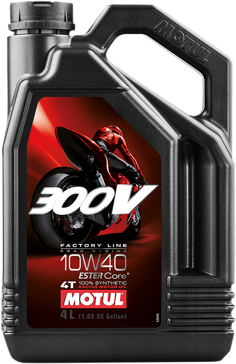 MOTUL 300V Synthetic Ester Oil - 10W-40 - 4L 104121