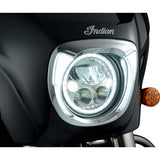 CIRO Headlight Bezel - Fang® - Chieftain - Chrome 46205