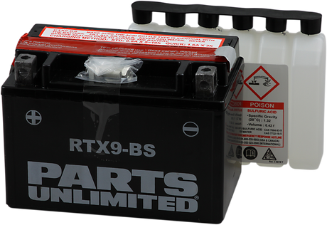 Parts Unlimited Agm Battery - Rtx9-Bs .40 L Ctx9-Bs