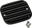 JOKER MACHINE Master Cylinder Cover - Brake - Front - Finned - Black 951019-1