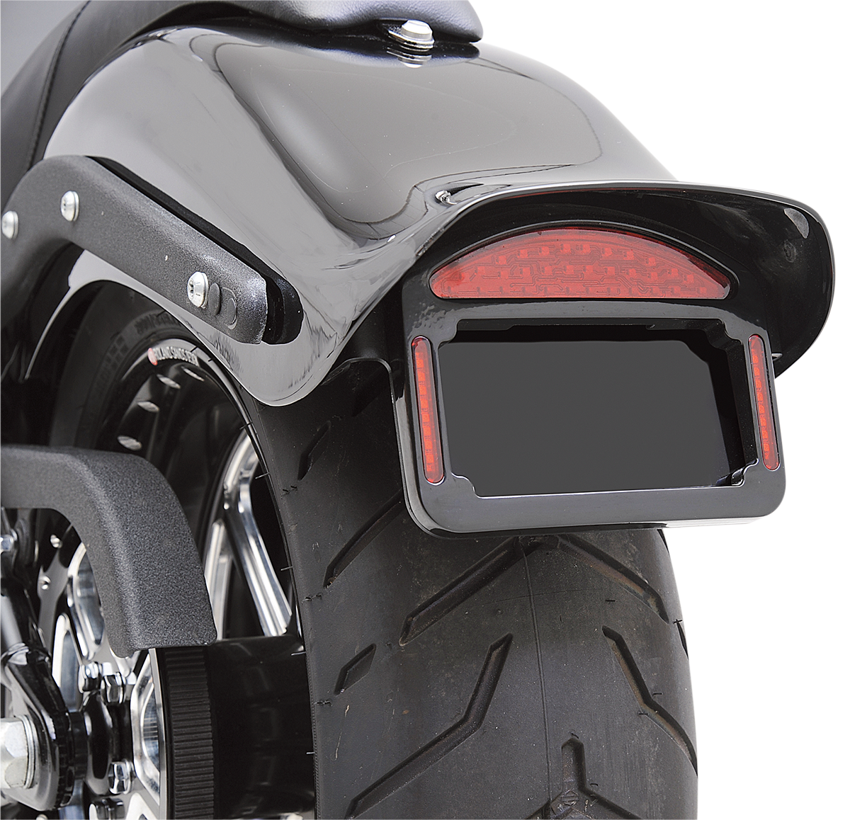 CYCLE VISIONS Taillight Eliminator - '06-'10 FXST - Black CV-4816B