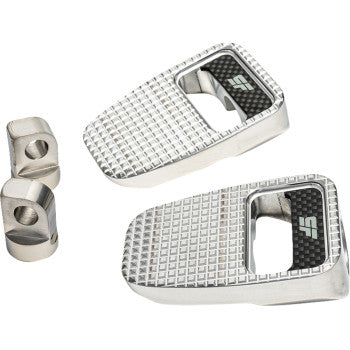 SLYFOX Footpegs - Silver Polished  SF-904-01-1