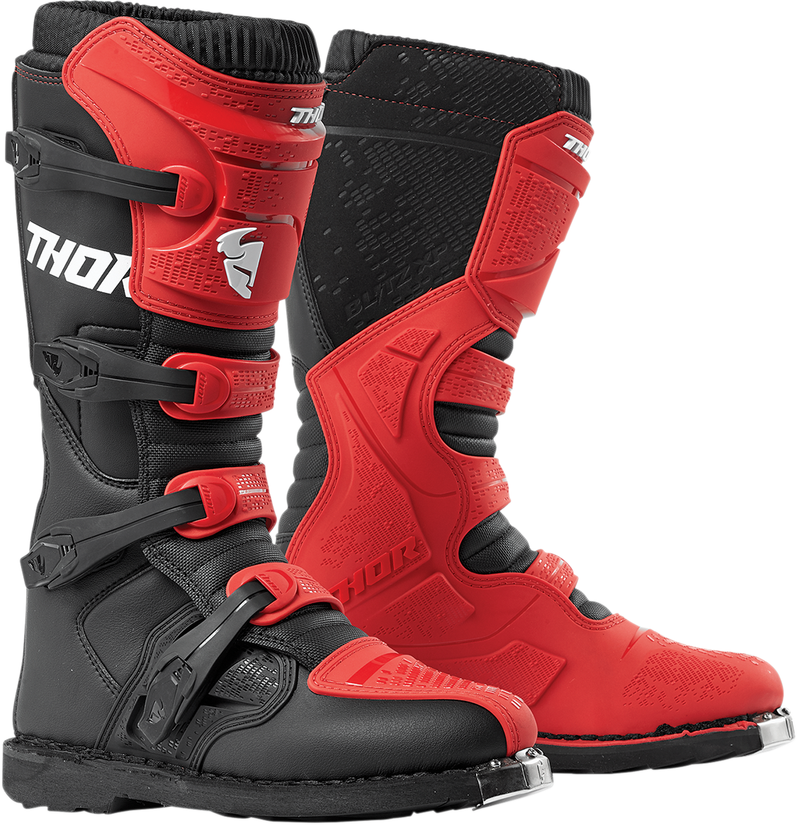 THOR Blitz XP Boots - Red/Black - Size 8 3410-2183