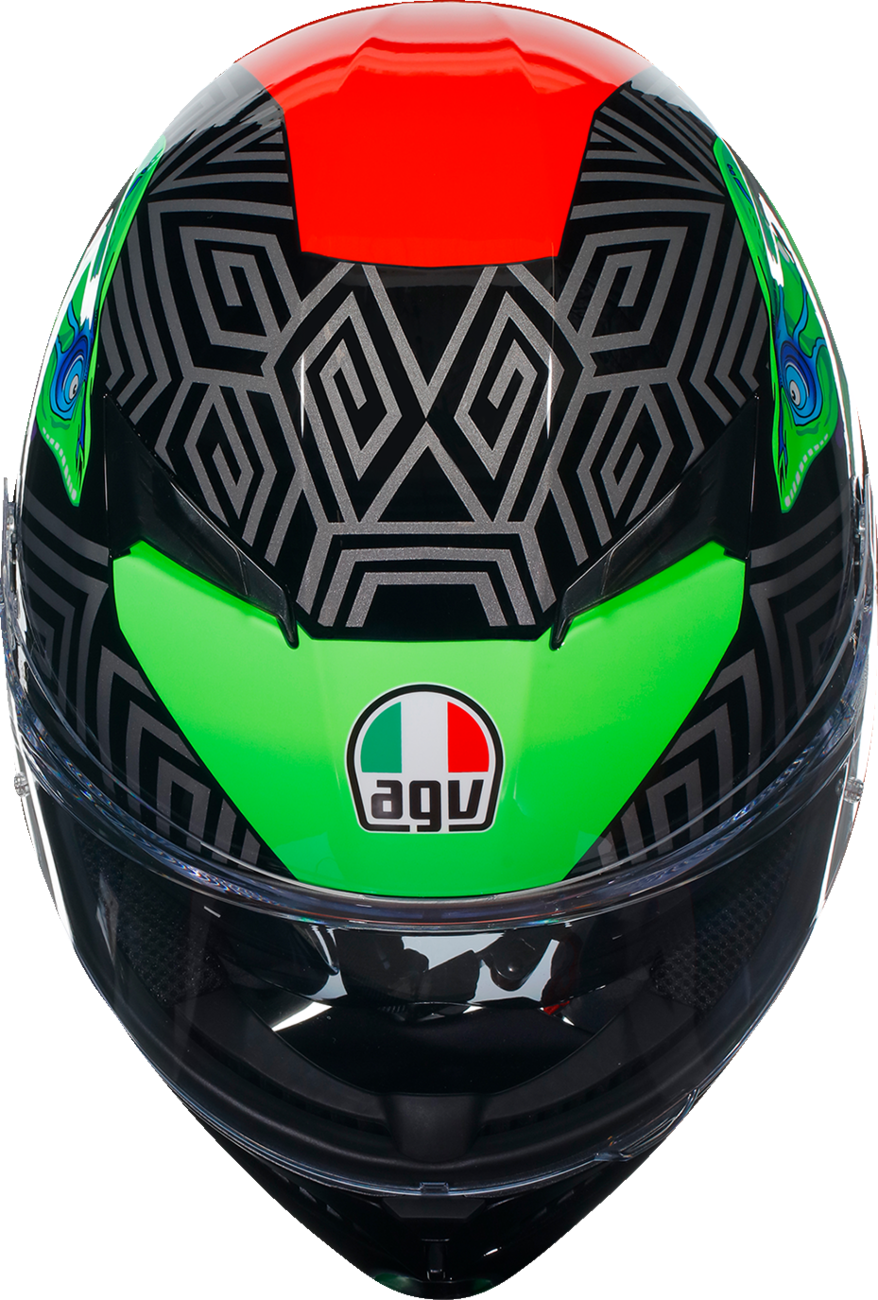 AGV K3 Helmet - Kamaleon - Black/Red/Green - 2XL 21183810040132X