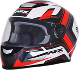 AFX FX-99 Helmet - Recurve - Pearl White/Red - Medium 0101-11127