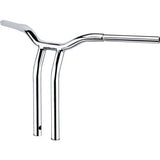 LA CHOPPERS Handlebar - One-Piece Kage Fighter - Pullback - 14" x 1-1/4" - Chrome  Glide  2024 LA-7369-14