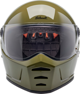 BILTWELL Lane Splitter Helmet - Gloss Olive Green - XS 1004-154-501