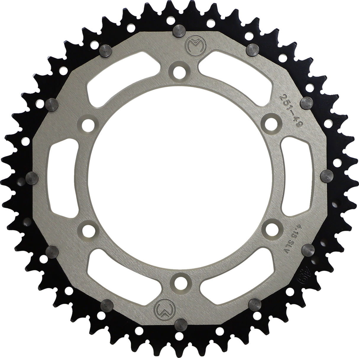 MOOSE RACING Dual Sprocket - Silver - 49 Tooth 1210-251-49-11X