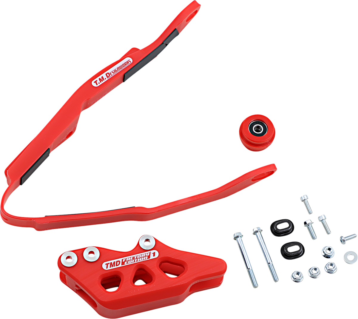 T.M. DESIGNWORKS Chain Guide/Slider - Honda - Red HCP-H06-RD